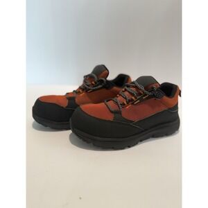 Waterproof Mesh Outdoor Work Sneakers Orange Black EU 37‎ Slip Resistant Low Top